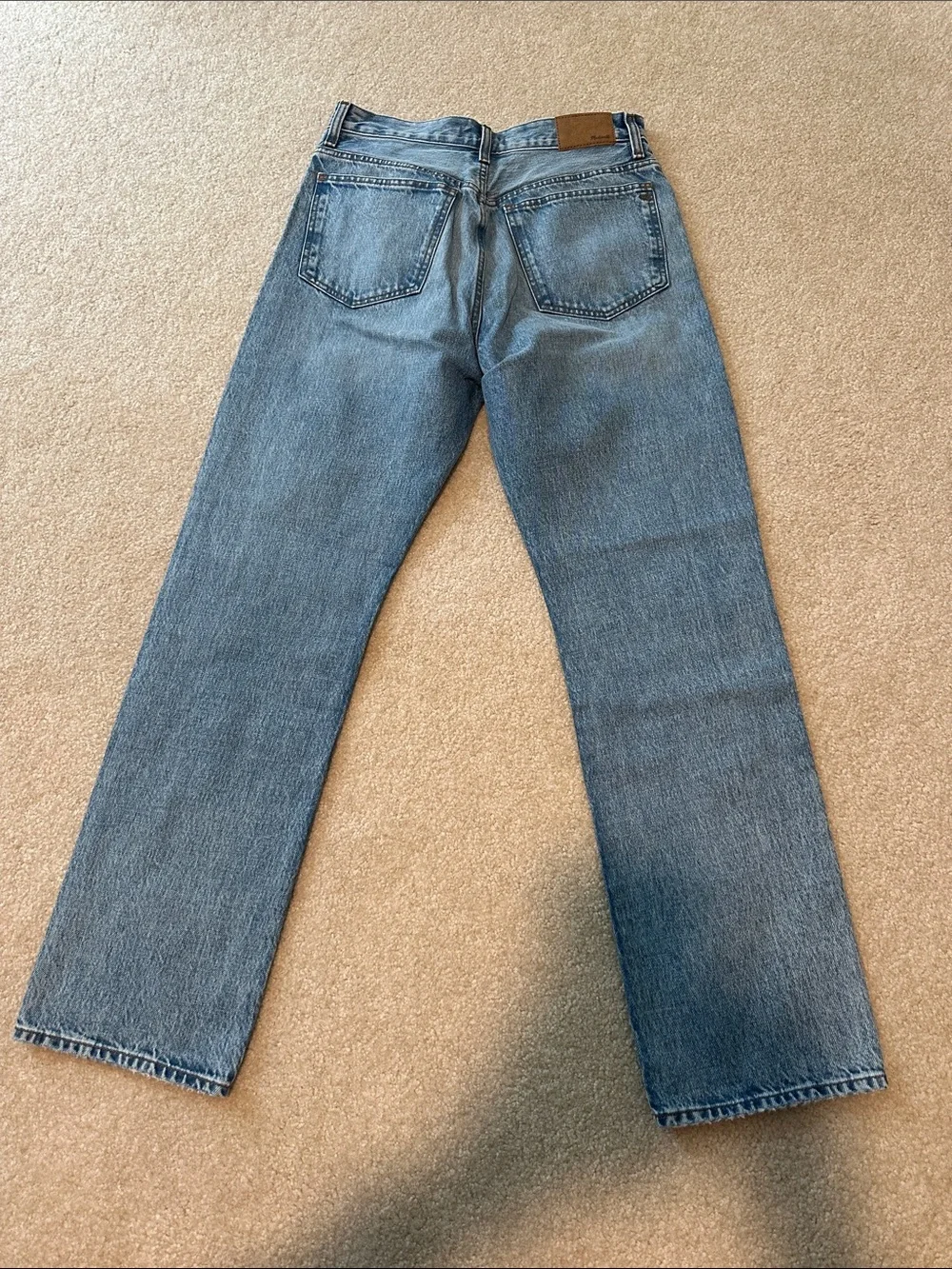 Madewell Straight-Leg Jeans in Light Blue Wash